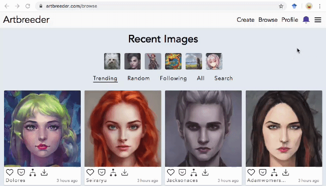 AI Art Generator - Artbreeder Private Mode