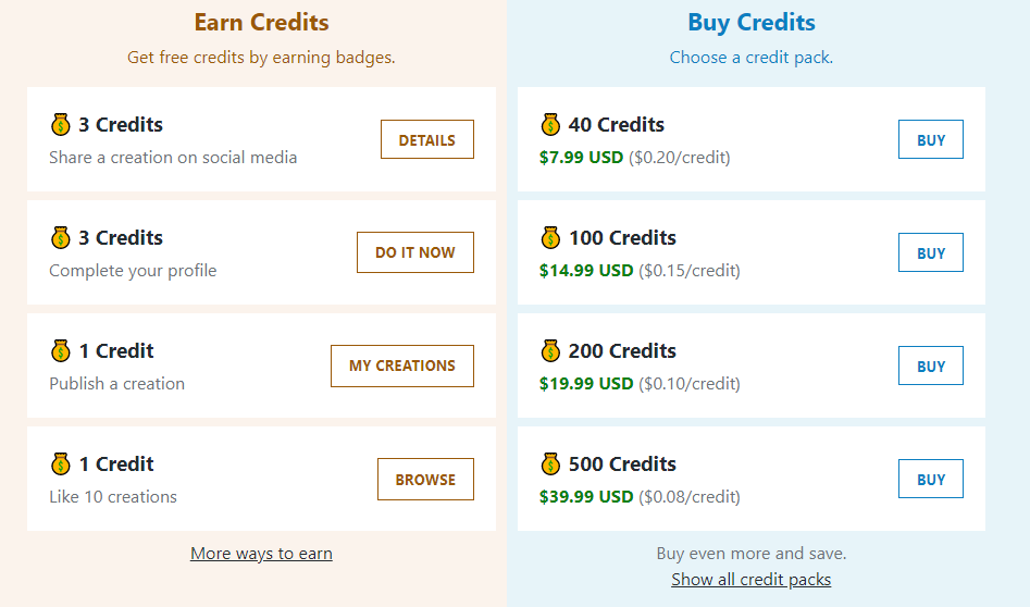 AI Art Generator - NightCafe Pricing