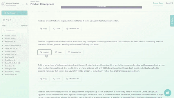 AI Story Generator - Copy.ai Arrange Story