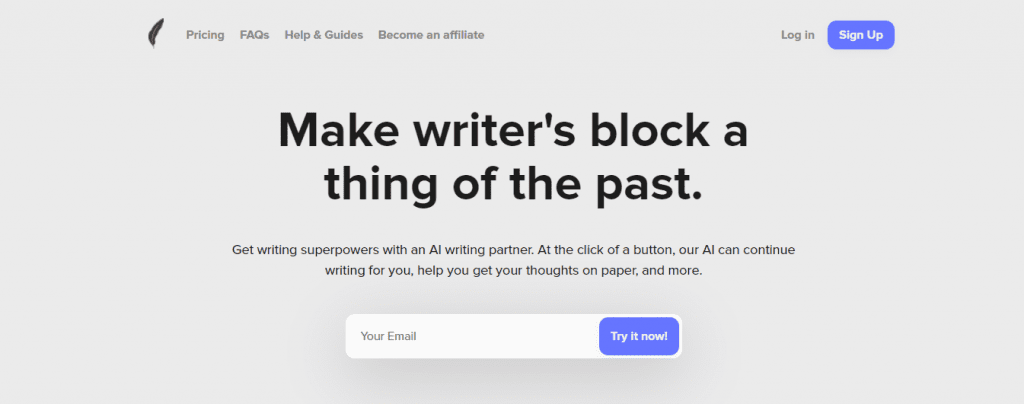 AI Story Generator - Shortly AI Homepage