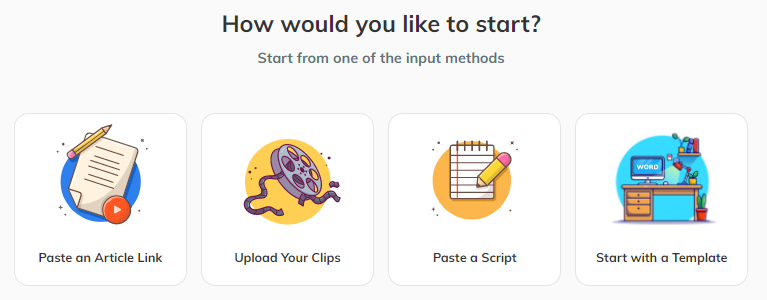 AI Video Editing - Aivo Start Editing