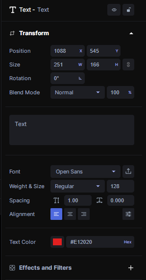 AI Video Editing - RunwayML Text Settings