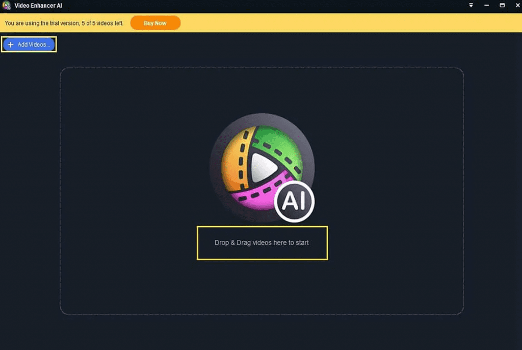 AI Video Enhancer - DVDFab Video Enhancer AI Import