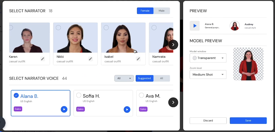 AI Video Generator - Rephrase.ai Narrator