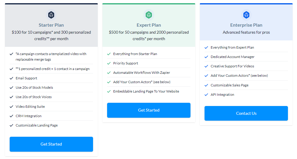 AI Video Generator - Rephrase.ai Pricing
