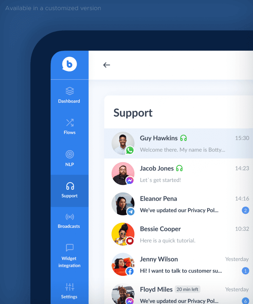 Chatbot Companies: Botscrew platform