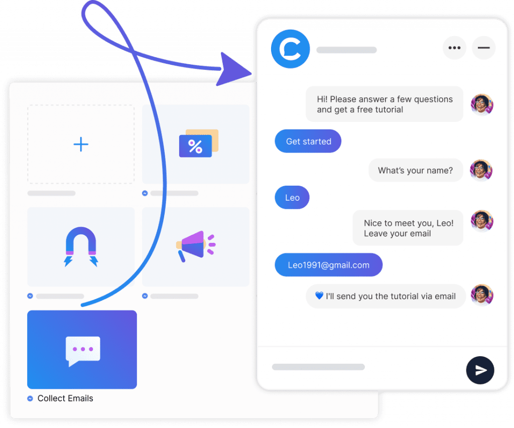 Chatbot companies: chatfuel UX