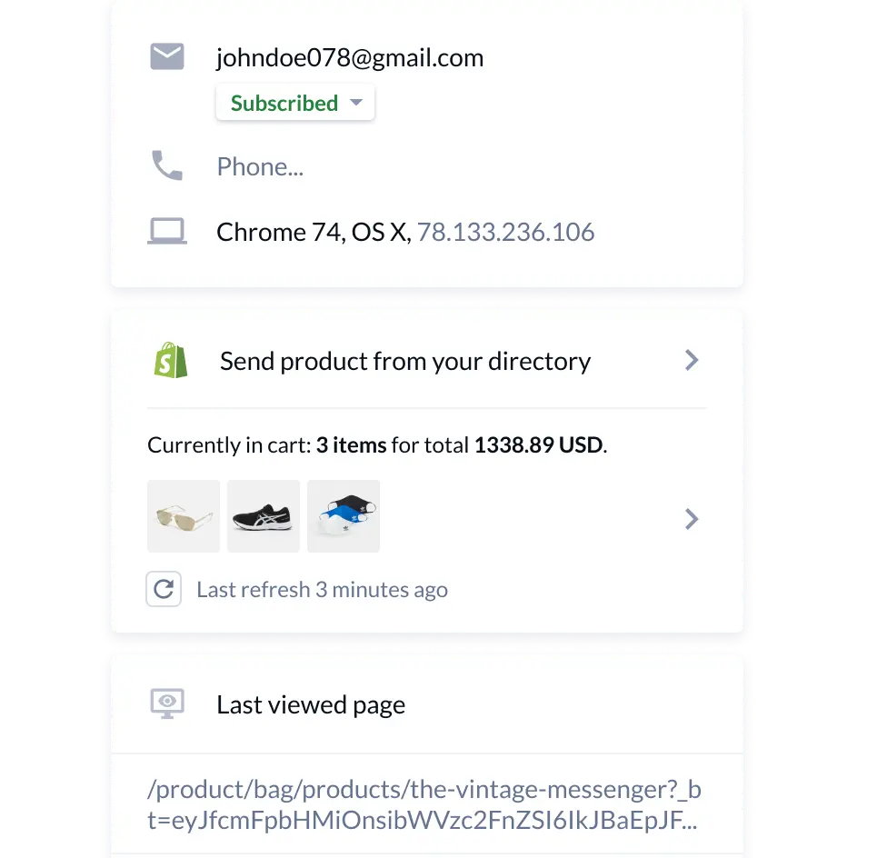 Chatbot companies: tidio customer queries