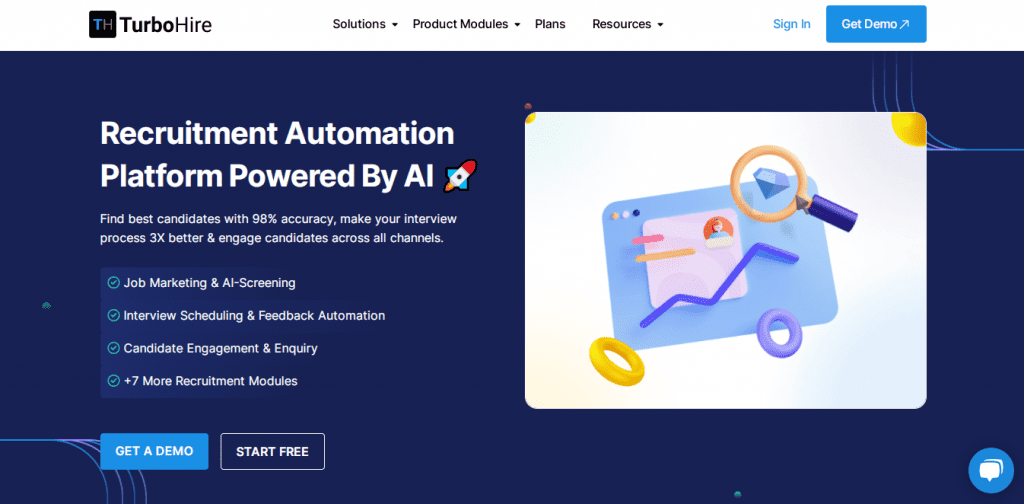 AI Recruiting Software - TurboHire Homepage
