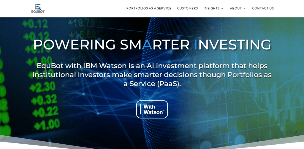 AI Trading Software - Equbot Homepage
