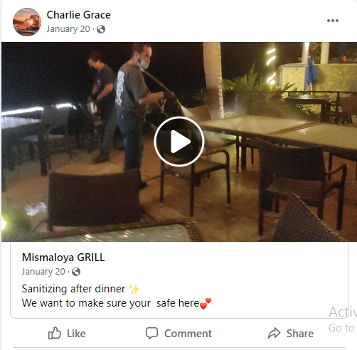 Commenters facebook post