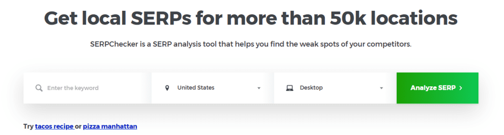 Best SERP Tracking: Mangools SERPChecker