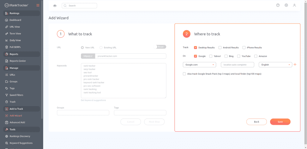 Best SERP Tracking: ProRankTracker Setup
