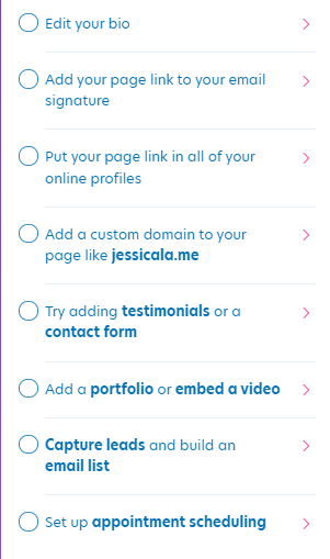Digital Business Card - About.me Features