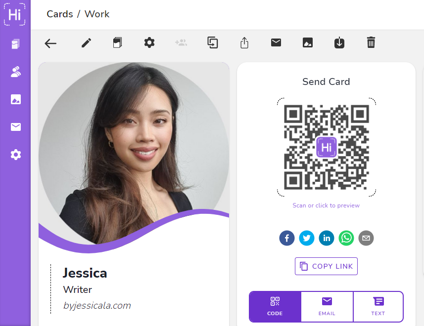 Digital Business Card - HiHello Digital Business Card