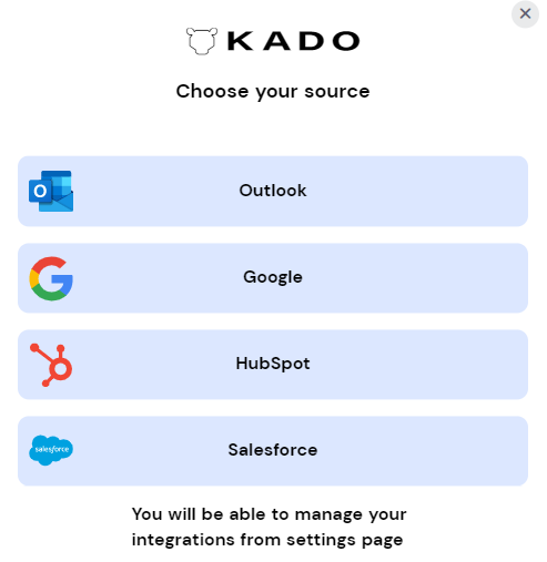 Digital Business Card - Kado Syncing and Integration