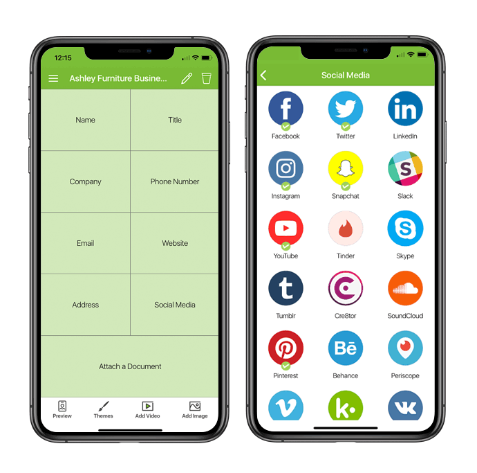 Digital Business Card - SwitchIt Create Card