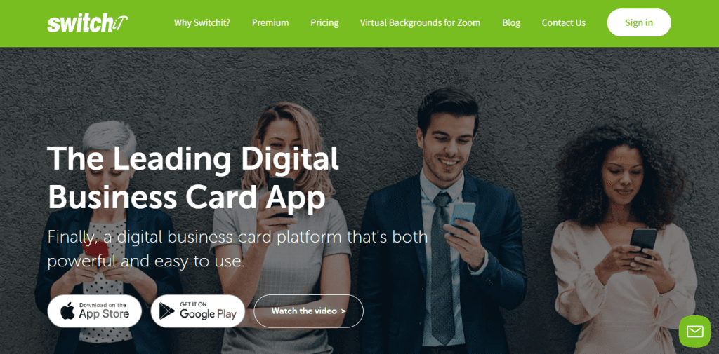 Digital Business Card - SwitchIt Homepage