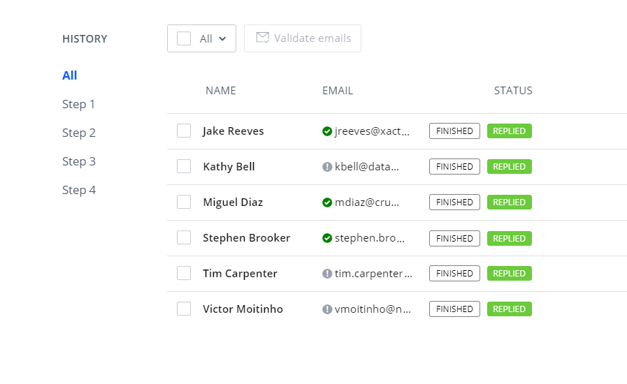 Cold Email Software: Reply - Email Validation