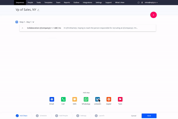Cold Email Software: Reply Multi-channel Messaging