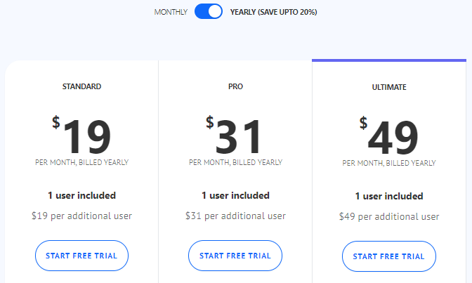 Cold Email Software: SmartReach Pricing