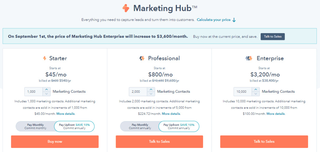 CRM for Startups: HubSpot CRM Pricing