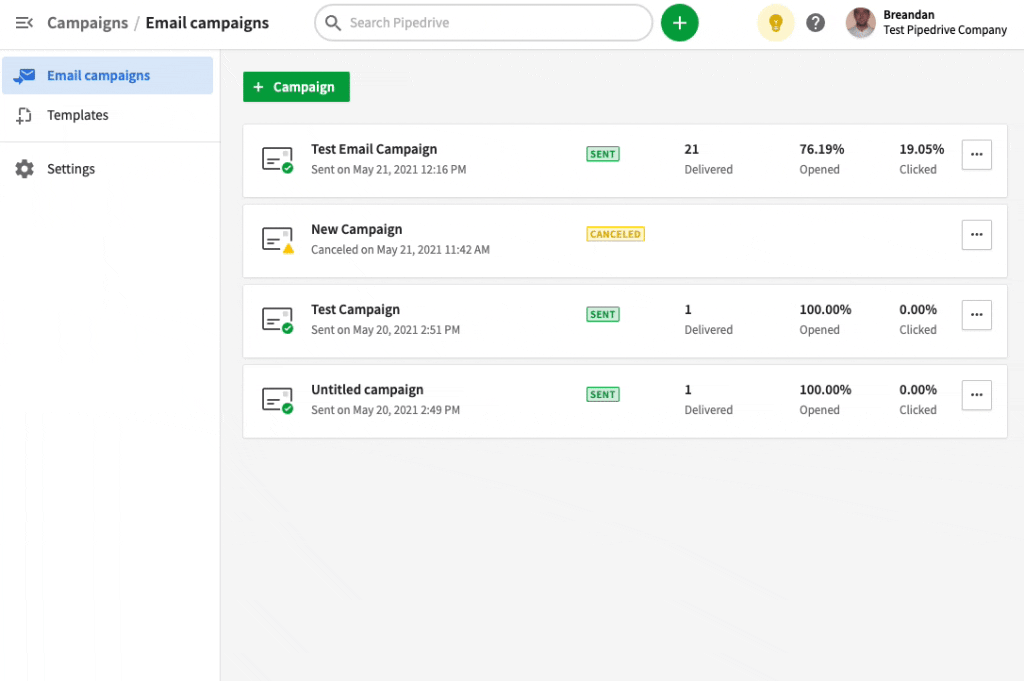 CRM for Startups: Pipedrive Email Campaigns