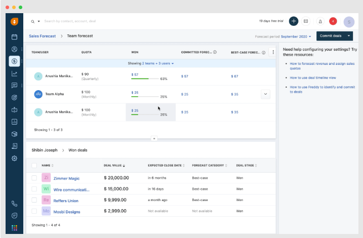 Insurance CRM: Freshsales Freddy AI