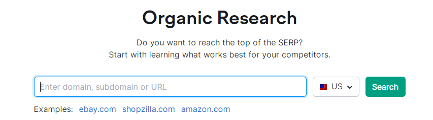 Semrush review: Organic research