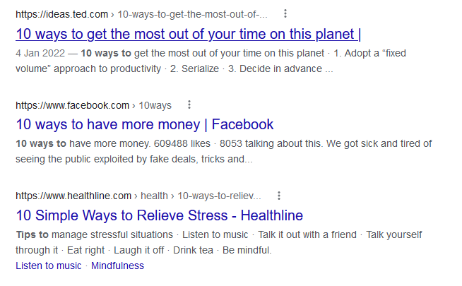BF - listicle examples