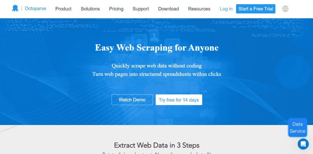 SMST: Octoparse Homepage