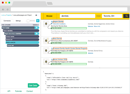 SMST: Parsehub Interface
