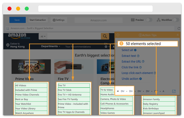 Social Media Scraping Tools: Octoparse Interface