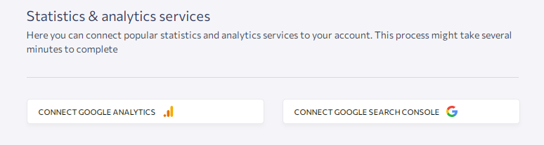 SRR: Add Google Analytics and Search Console