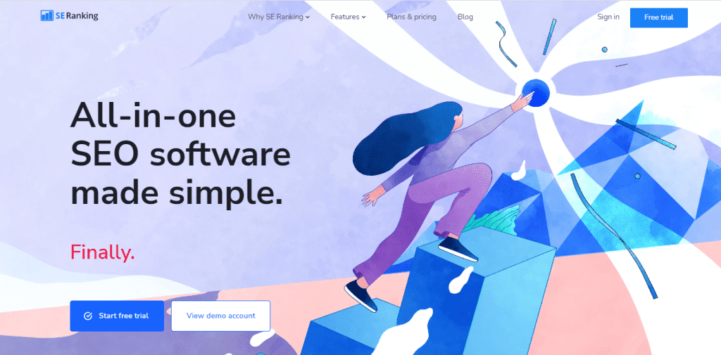 SRR: SE Ranking Homepage
