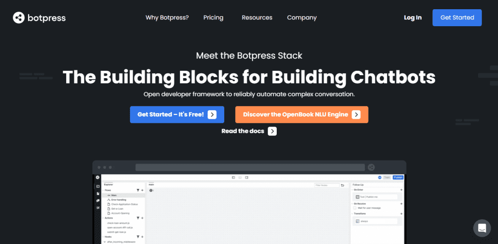 OSCP - Botpress Homepage