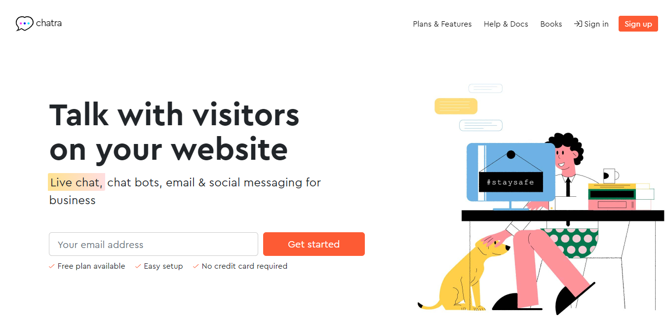 WC: Chatra homepage